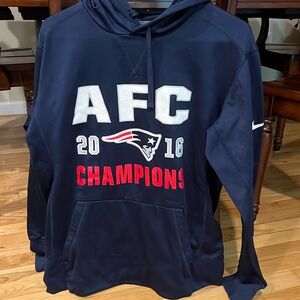 Nike 2016 AFC champs patriots. Hoodie. COLLECTORS ITEM!